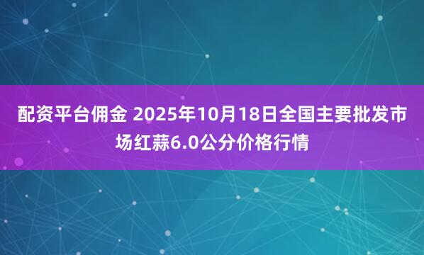 配资平台佣金 2025年10月18日全国主要批发市场红蒜6.0公分价格行情